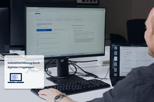 Digitaler Fragebogen zur Selbsteinschätzung über Ist-Zustand der IT-Sicherheitslage eines Unternehmens