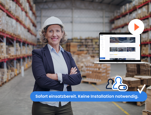 Frau nutzt Online-Trainings zur Mitarbeiter-Sensibilisierung zum Schutz vor Cyberangriffen.