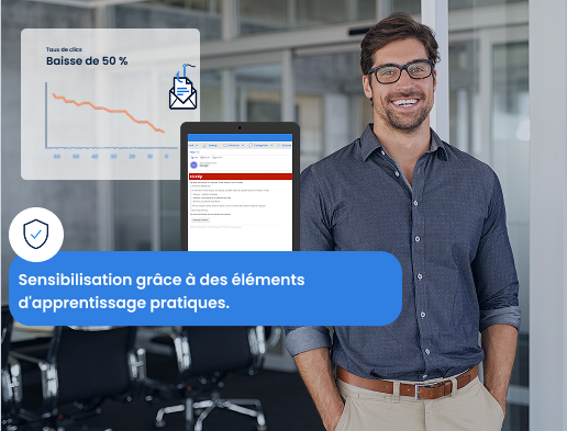 Man forme son équipe avec des tests de phishing pour réduire durablement les risques cybernétiques