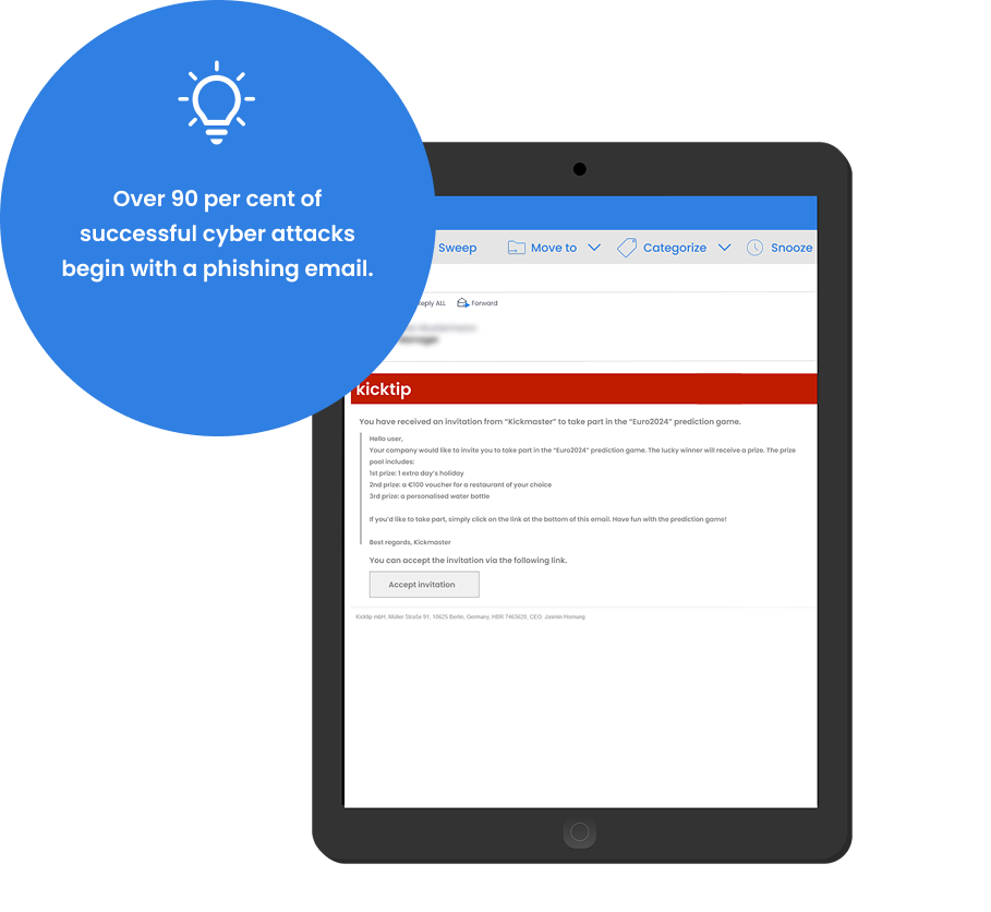 Phishing tests are among the most important training modules in the field of cyberattack prevention.